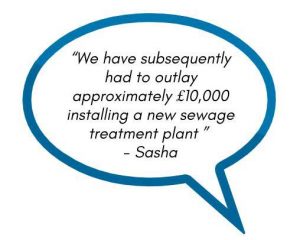 Faulty septic talk sewage