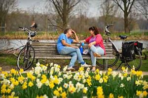 Chelmsford women with tea and bicycles