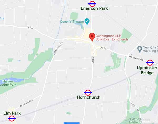 Hornchurch stations map