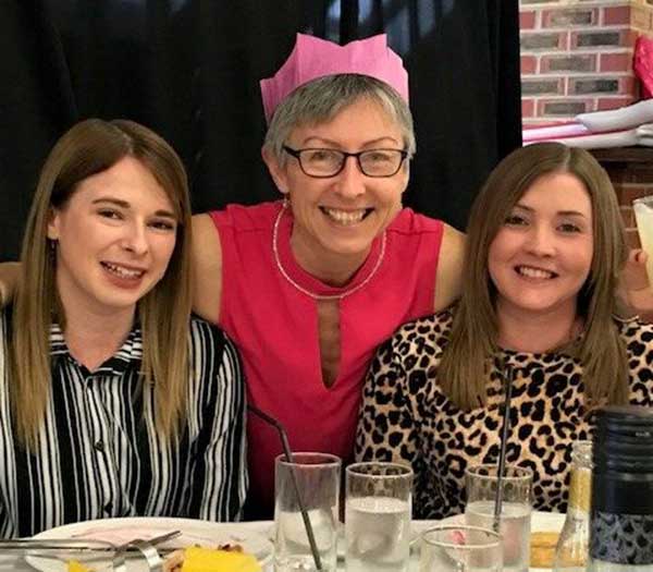 Sarah Tuck, Debbie Stone and Danielle Simkins celebrate Women's Day