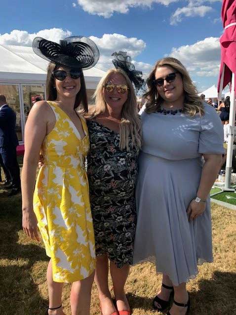 Bryony, Jill and Kate from Cunningtons at the races