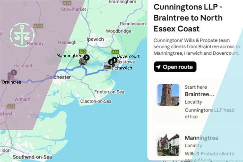 Cunningtons' Wills & Probate Team Covers Manningtree, Harwich and Dovercourt